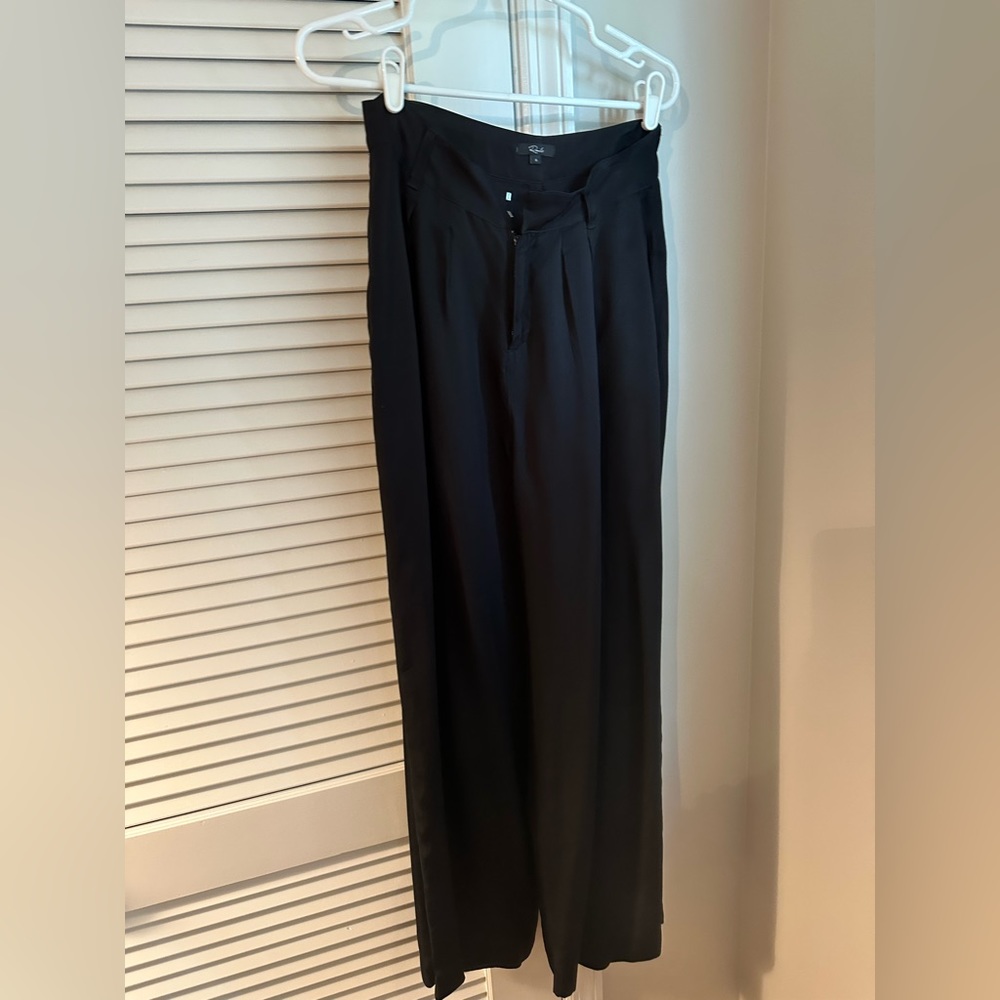 Rails wide leg satin pants